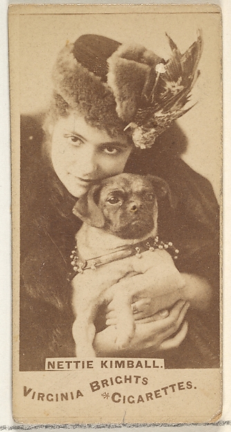 Allen & Ginter, Nettie Kimball, from the Actors and Actresses series (N45, Type 1) for Virginia Brights Cigarettes