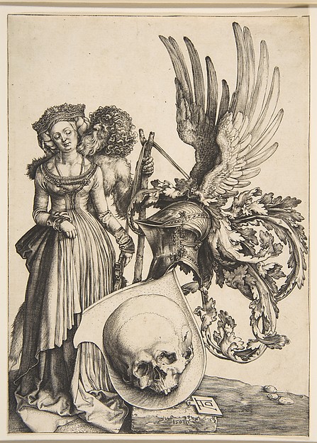 Albrecht Dürer, Coat of Arms with a Skull