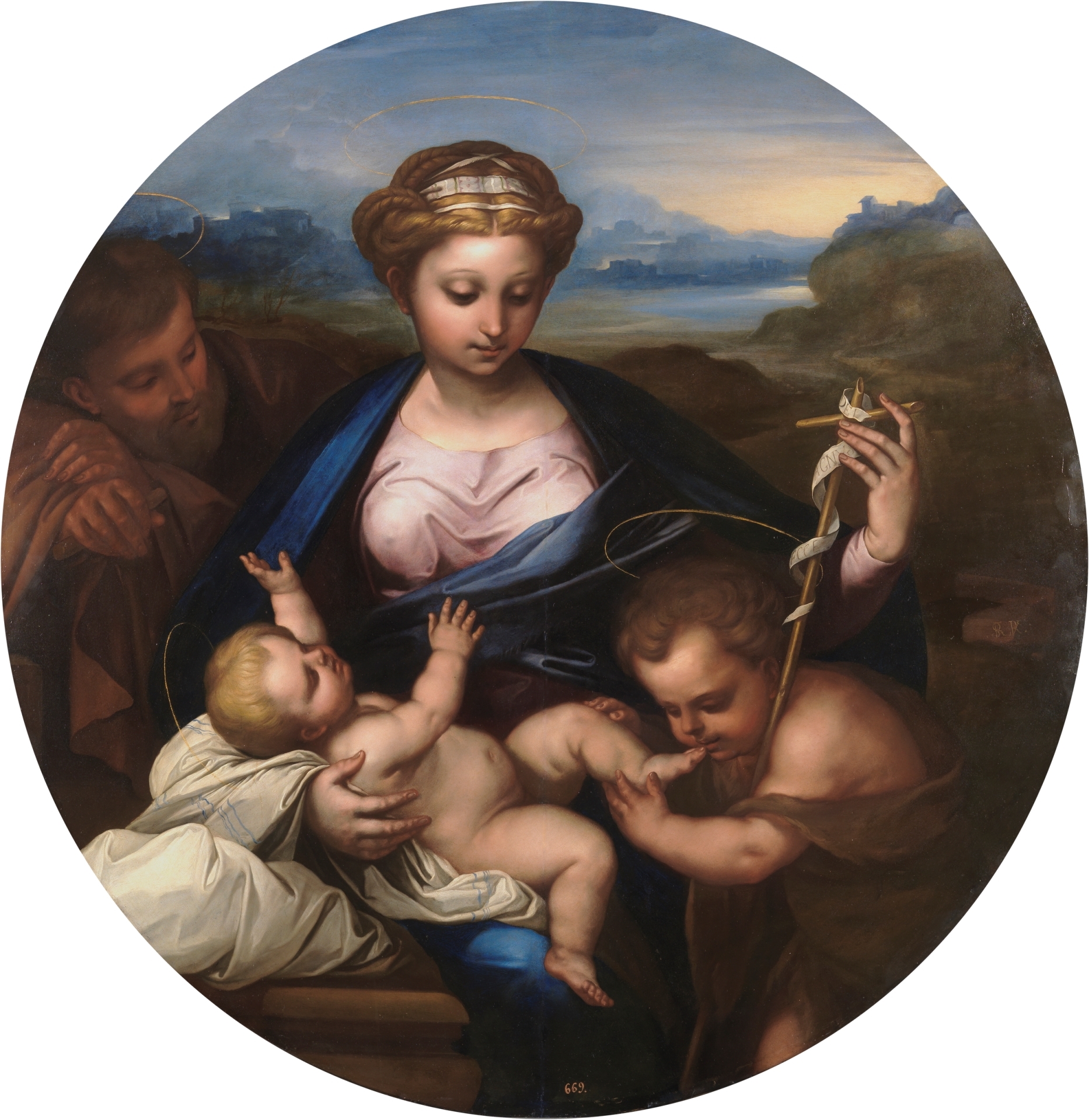 Luca Giordano, The Holy Family with Saint John