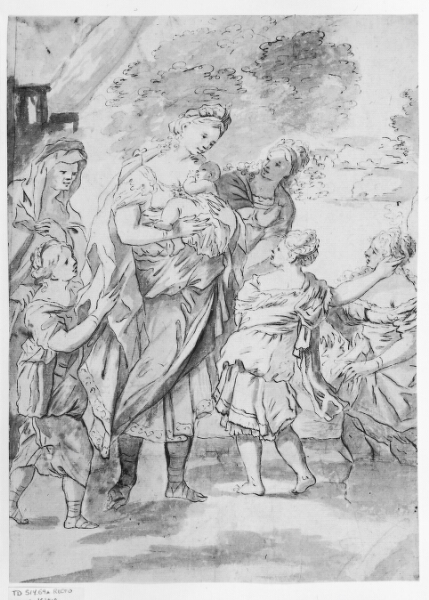 Luca Giordano, Faraos datter og hendes tjenerinder finder Moses