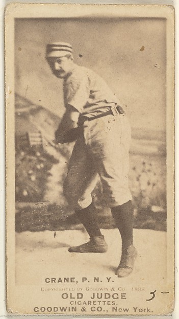Goodwin & Company, Ed Crane, Pitcher, New York, from the Old Judge series (N172) for Old Judge Cigarettes