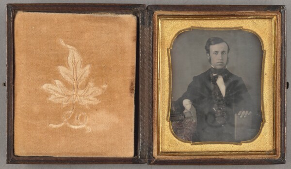 Unknown, [Portrait of a Seated Man with Bushy Sideburns]