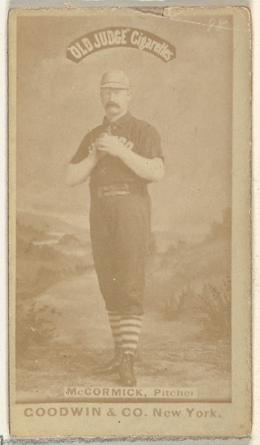 Goodwin & Company, James "Jim" McCormick, Pitcher, Pittsburgh Alleghenys, from the Old Judge series (N172) for Old Judge Cigarettes