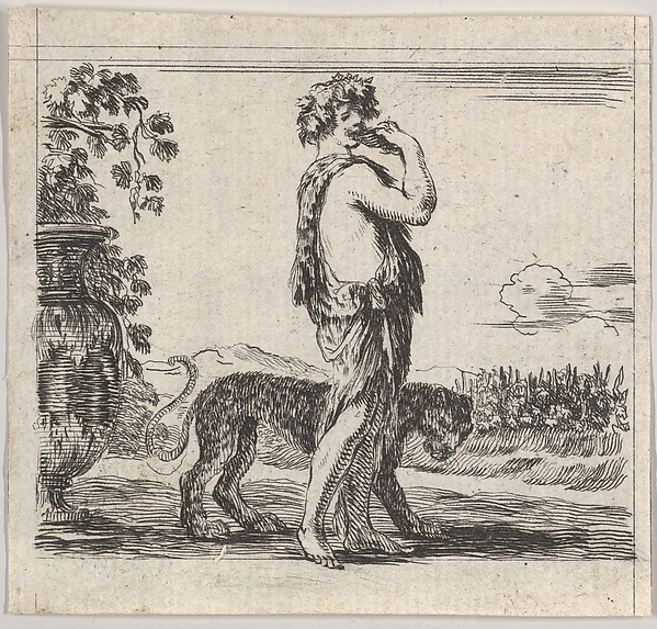 Stefano della Bella, Bacchus, from "Game of Mythology" (Jeu de la Mythologie)