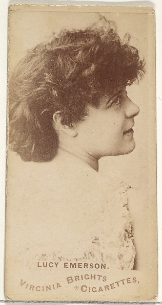 Allen & Ginter, Lucy Emerson, from the Actors and Actresses series (N45, Type 1) for Virginia Brights Cigarettes