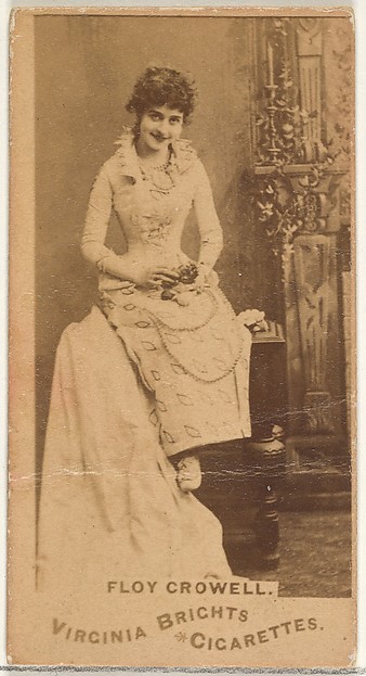 Allen & Ginter, Floy Crowell, from the Actors and Actresses series (N45, Type 1) for Virginia Brights Cigarettes