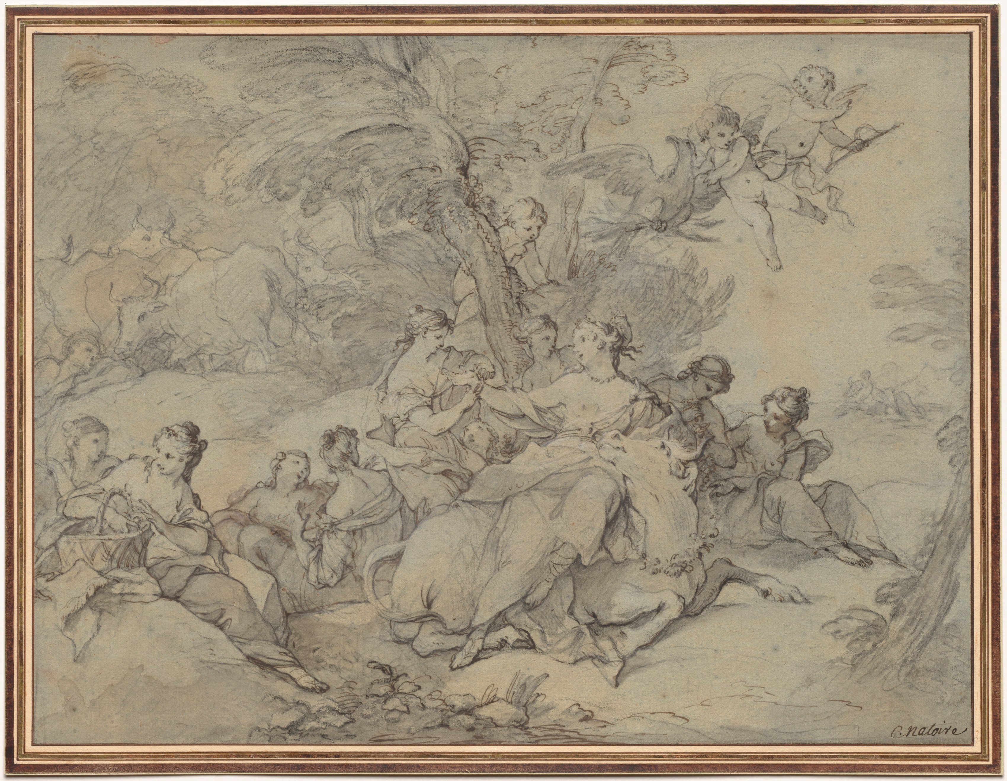 Charles Joseph Natoire, Rape of Europa