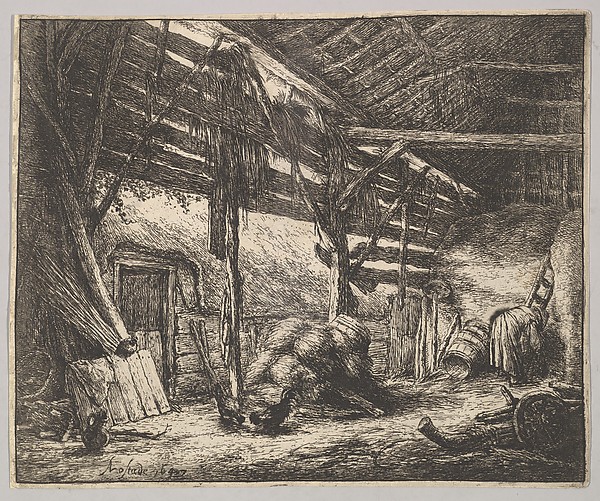 Adriaen van Ostade, The Barn