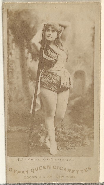 Goodwin & Company, Annie Sutherland, from the Actors and Actresses series (N171) for Gypsy Queen Cigarettes
