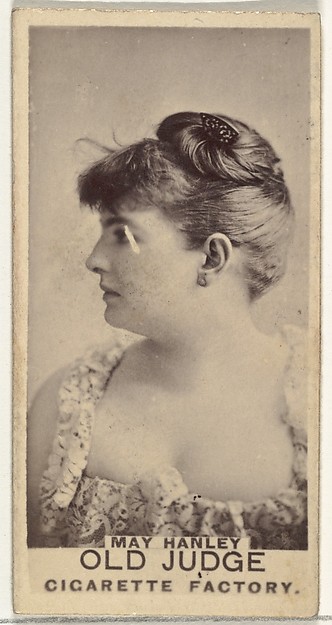 Goodwin & Company, May Hanley, from the Actors and Actresses series (N171) for Old Judge Cigarettes