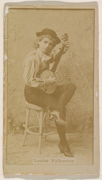 Kinney Brothers Tobacco Company, Louise Valentine, from the Actresses series (N245) issued by Kinney Brothers to promote Sweet Caporal Cigarettes