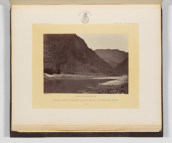 Timothy H. O'Sullivan, Grand Cañon, Looking Below Mouth of Diamond River