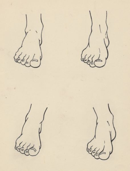 J Tinkelenberg, Four feet, seen from the front