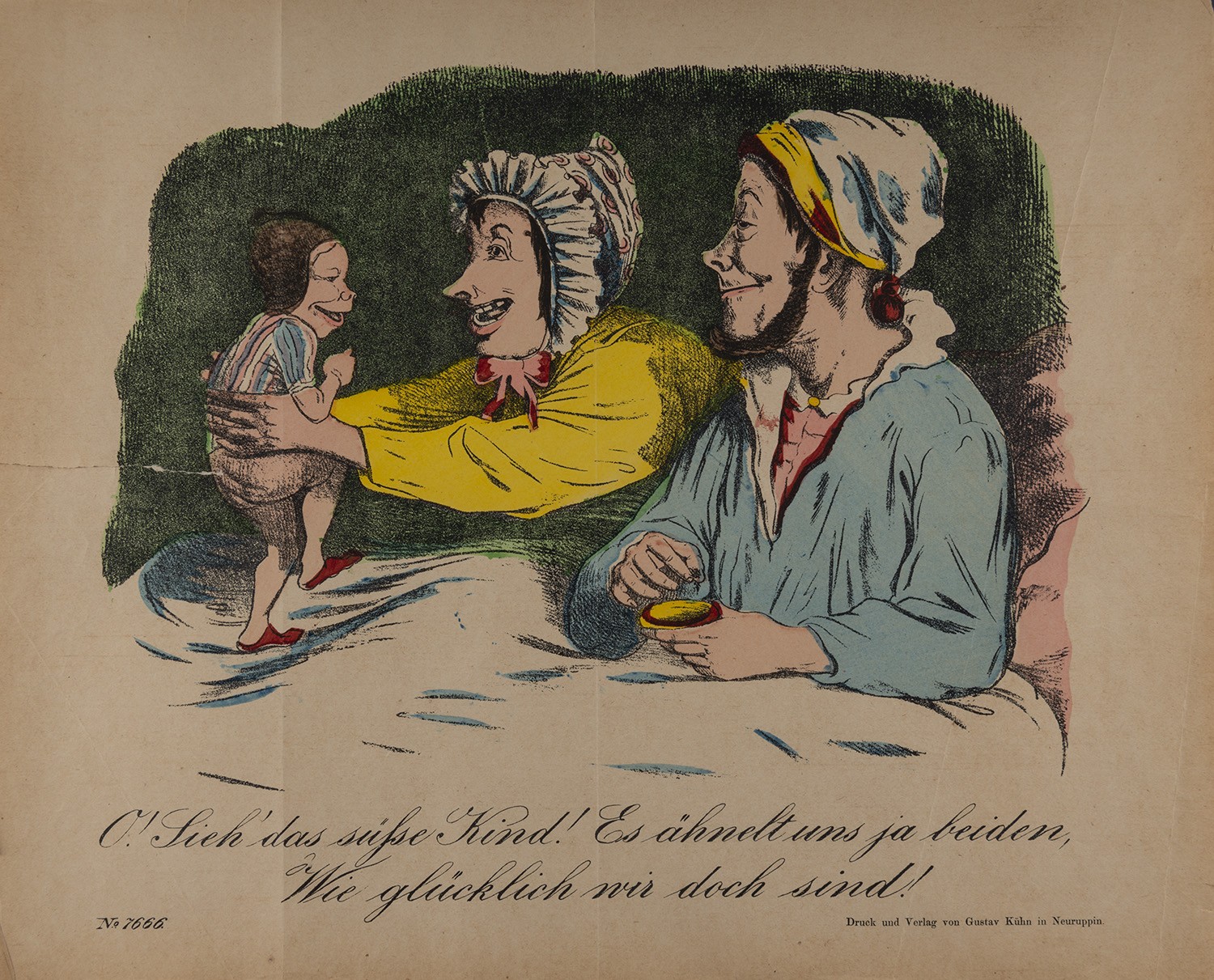 Gustav Kühn (Druckerei und Verlag), "O.' Sieh' das süsse Kind! [...]" (Neuruppiner Bilderbogen Nr. 7666)