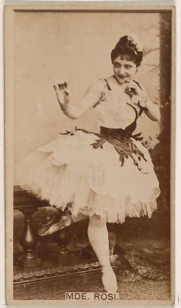 Kinney Brothers Tobacco Company, Mde. Rosi, from the Actresses series (N245) issued by Kinney Brothers to promote Sweet Caporal Cigarettes
