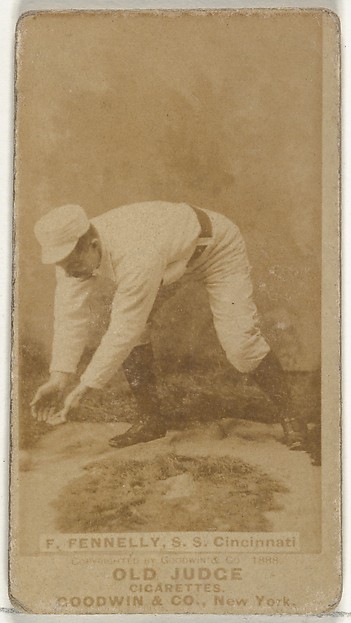 Goodwin & Company, Francis John "Frank" Fennelly, Shortstop, Cincinnati, from the Old Judge series (N172) for Old Judge Cigarettes