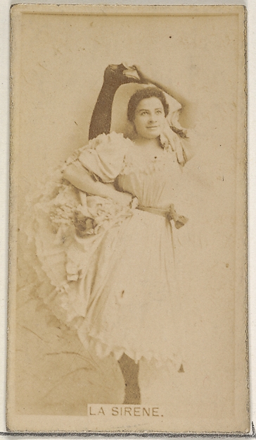 Allen & Ginter, La Sirene, from the Actors and Actresses series (N45, Type 8) for Virginia Brights Cigarettes