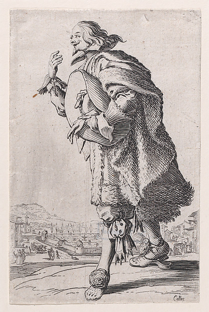 Jacques Callot, Le Gentilhomme qui Salue Tenant son Feutre Sous le Bras (The Gentleman who Bows Holding his Felt Hat Under his Arm), from "La Noblesse" (The Nobility)