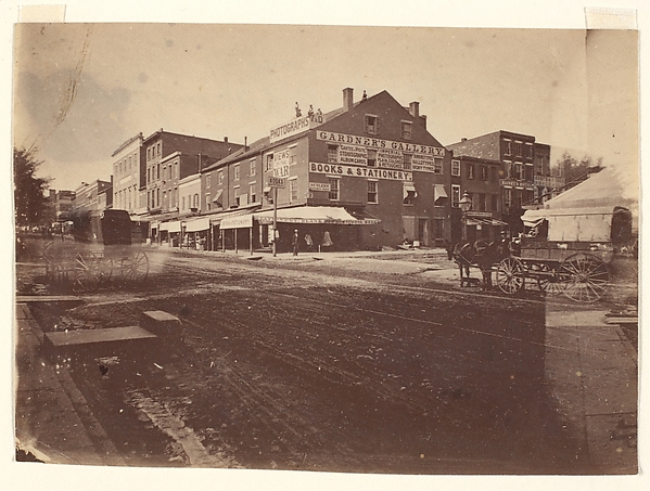 Alexander Gardner, Gardner's Gallery, 7th and D Streets, Washington, D.C.