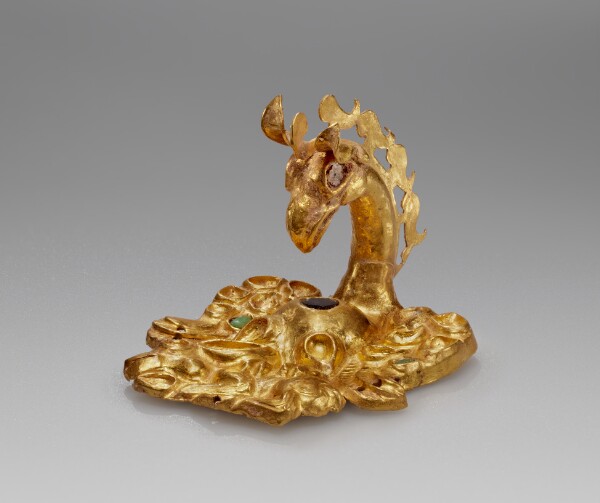 Unknown, Applique: Eagle-Griffin Tearing a Hare (Harness Ornament)