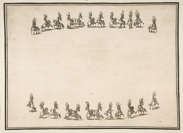 Stefano della Bella, Twenty-four Cavaliers in Two Columns