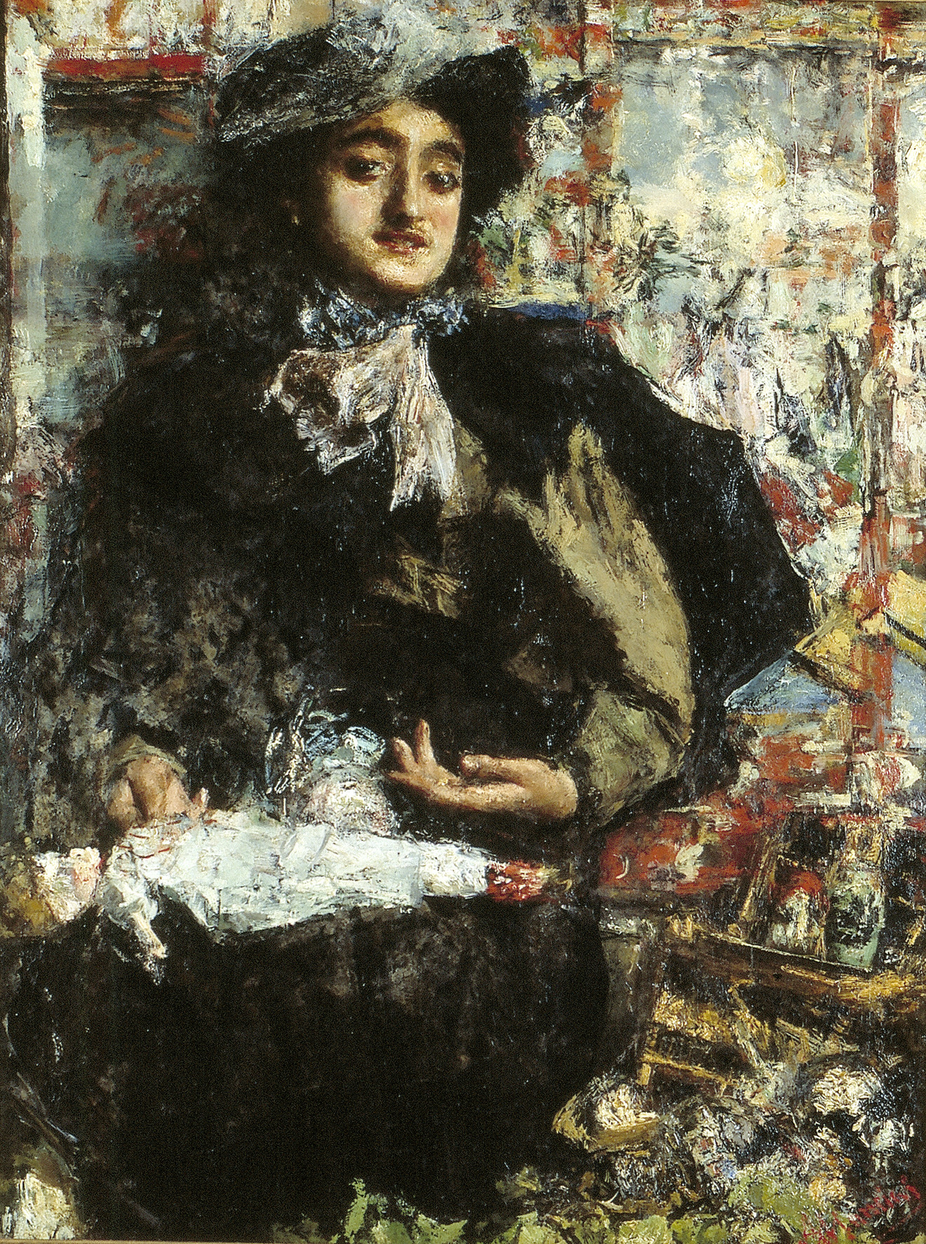 Antonio Mancini, In the toy store