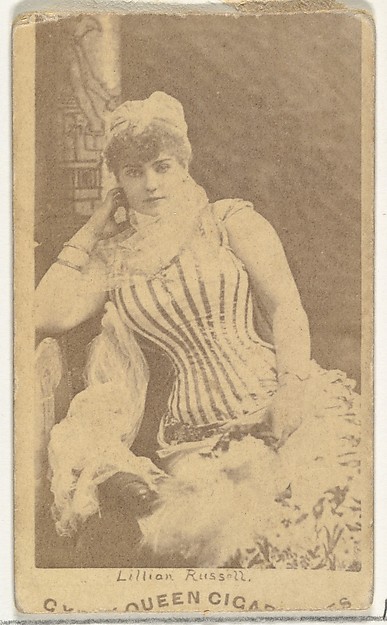 Goodwin & Company, Lillian Russell, from the Actors and Actresses series (N171) for Gypsy Queen Cigarettes