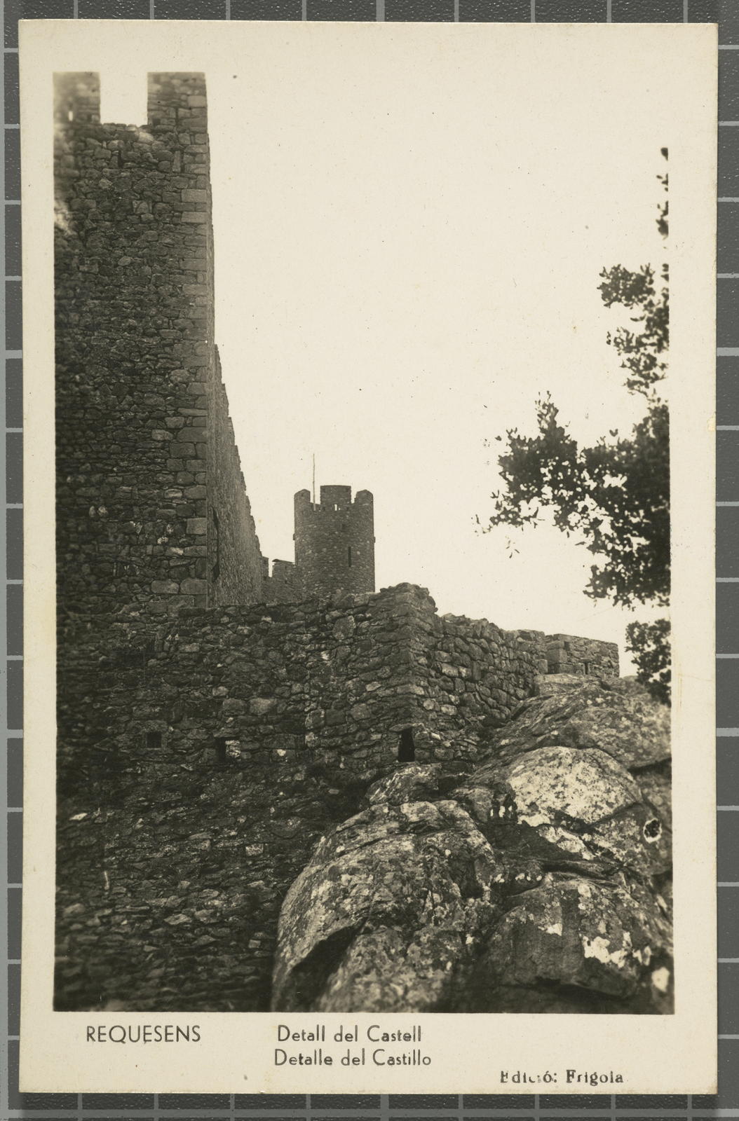 Desconegut, Requesens. Castle Detail. Castle Detalle