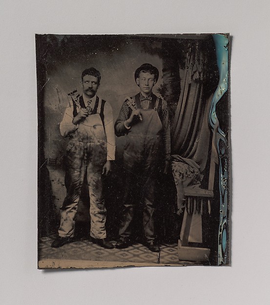 Unknown, [Two Plumbers in Overalls]
