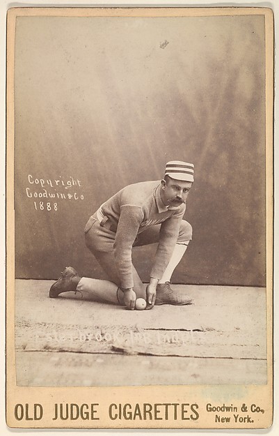 Goodwin & Company, Thomas John "Dude" Esterbrook, 1st Base, Indianapolis, from the series Old Judge Cigarettes