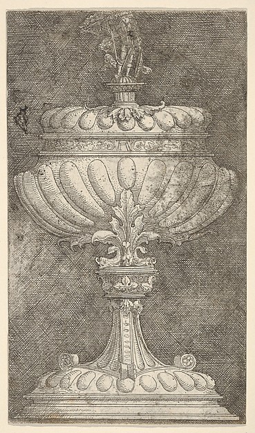 Albrecht Altdorfer, Covered Goblet with a Knight on the Lid