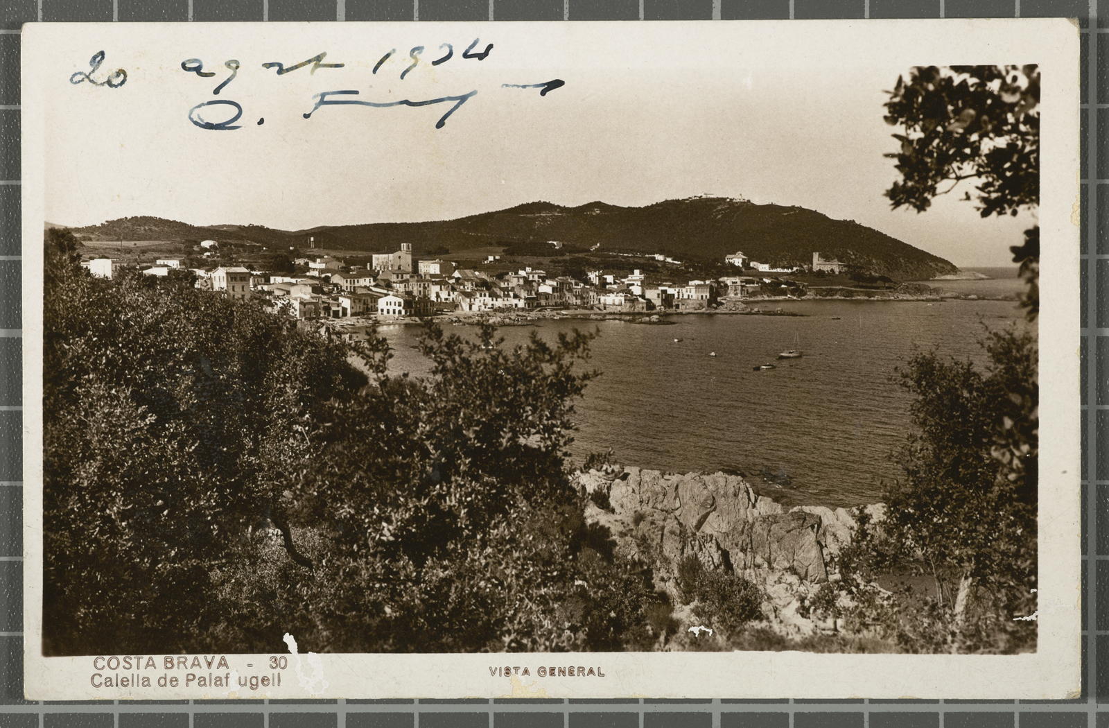 Desconegut, Costa Brava - 30 Calella de Palafrugell. General view