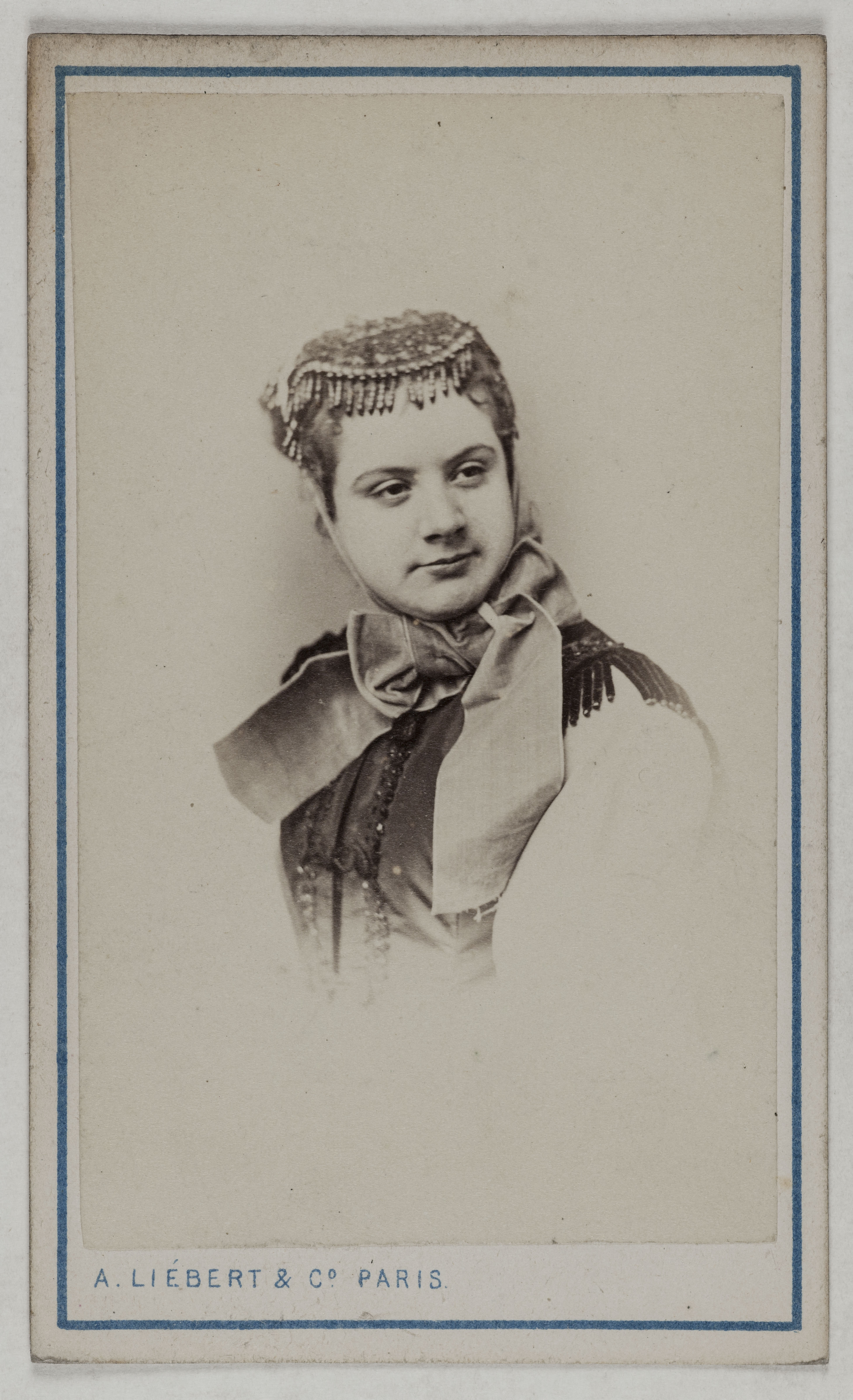 Alphonse Liébert, Portrait de Desclauzas Marie, (née Malvina Ernestine Armand), (1840-1912), (actrice)