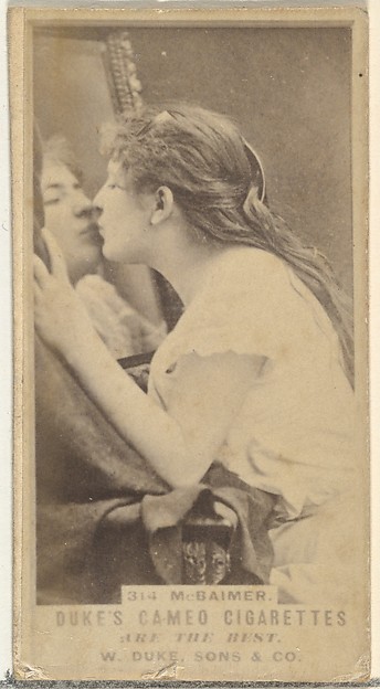 W. Duke, Sons & Co., Card Number 314, M. Baimer, from the Actors and Actresses series (N145-5) issued by Duke Sons & Co. to promote Cameo Cigarettes