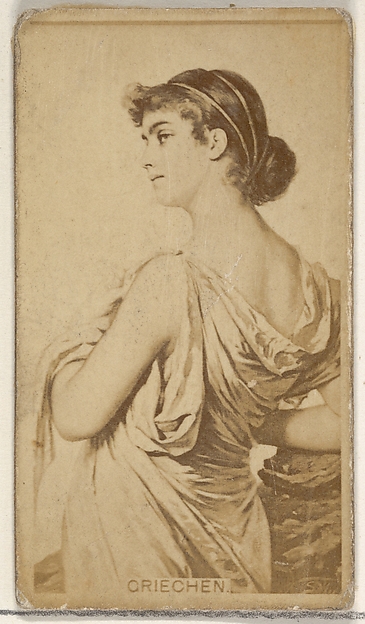 Allen & Ginter, Griechen, from the Actors and Actresses series (N45, Type 8) for Virginia Brights Cigarettes