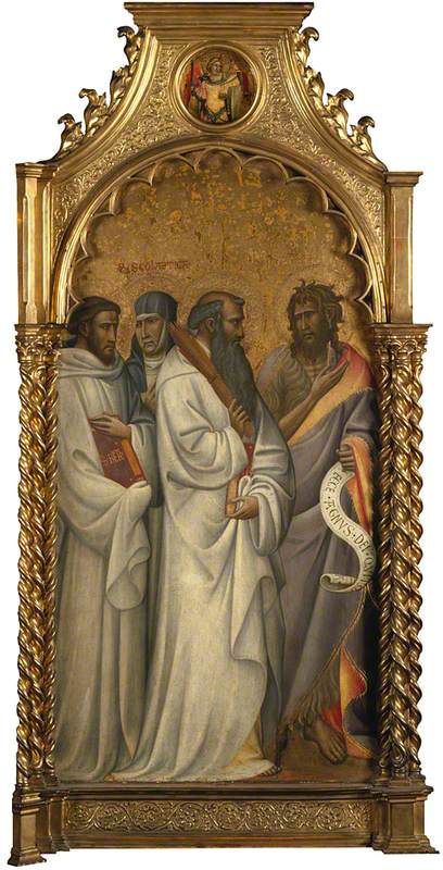 Giovanni dal Ponte, Saints Bernard, Scholastica, Benedict and John