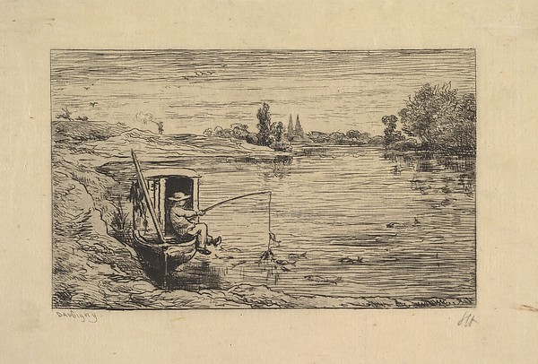 Charles-François Daubigny, The Cabin Boy Fishing