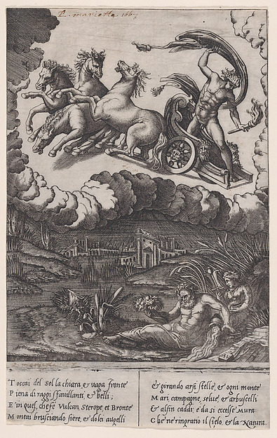 Agostino Veneziano (Agostino dei Musi), Phaeton