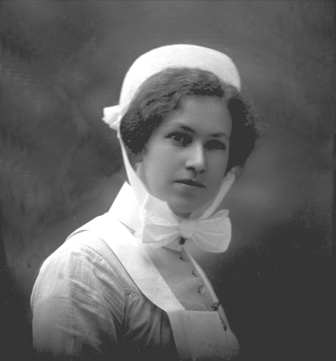 Gustav Borgen, Portrett, sykepleier, søster Ethel Nielsen.
