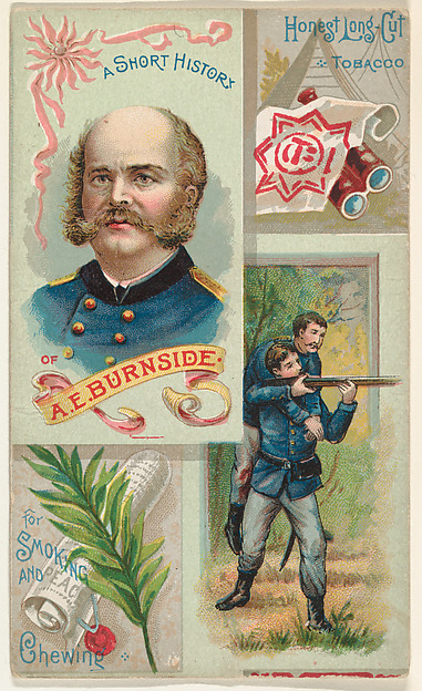 W. Duke, Sons & Co., A Short History of General A. E. Burnside, from the Histories of Generals series (N114) issued by W. Duke, Sons & Co. to promote Honest Long Cut Smoking and Chewing Tobacco