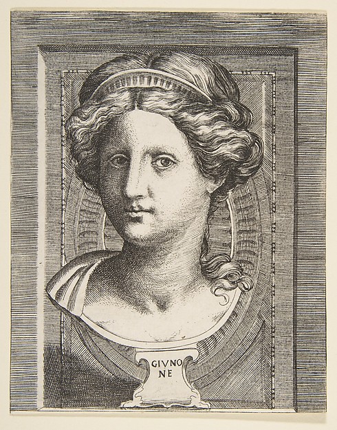 Giulio Bonasone, Sculpted head of Juno