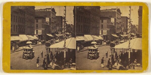 Edward and Henry T. Anthony & Co., Looking up Broadway from the corner of Canal St.