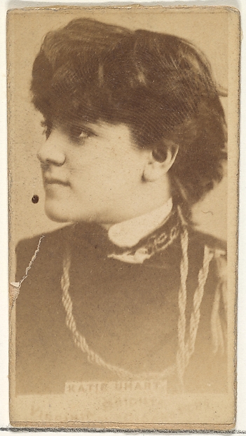 Allen & Ginter, Katie Uhart, from the Actors and Actresses series (N45, Type 1) for Virginia Brights Cigarettes