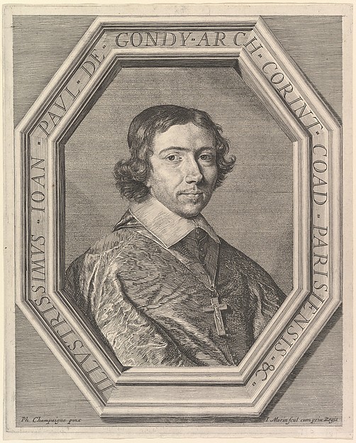 Jean Morin, Jean-Francois-Paul de Gondy, coadjuteur de l'archeveque de Paris, futur cardinal de Retz