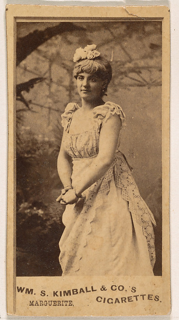 William S. Kimball & Company, Miss Marguerite, from the Actresses series (N203) issued by Wm. S. Kimball & Co.