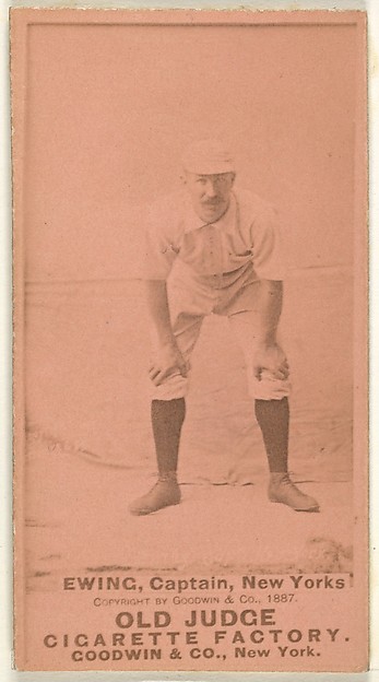 Goodwin & Company, William "Buck" Ewing, Captain and Catcher, New York, from the Old Judge series (N172) for Old Judge Cigarettes