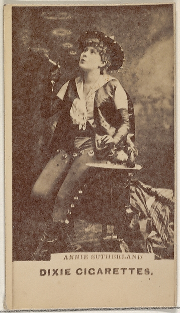Allen & Ginter, Annie Sutherland, from the Actors and Actresses series (N45, Type 7) for Dixie Cigarettes