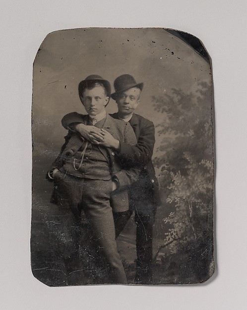 Unknown, [Two Young Men, One Embracing the Other]