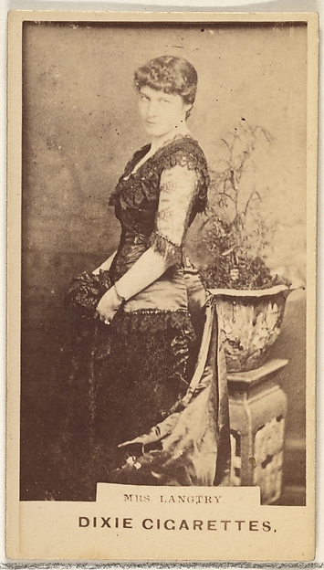 Allen & Ginter, Mrs. Langtry, from the Actors and Actresses series (N45, Type 1) for Dixie Cigarettes