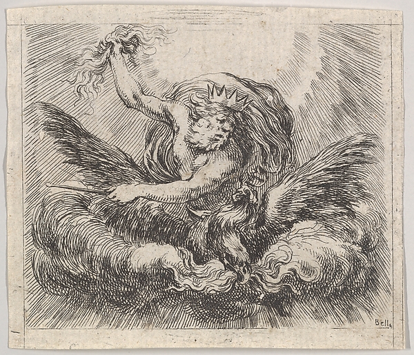 Stefano della Bella, Jupiter, from "Game of Mythology" (Jeu de la Mythologie)